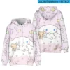 New Anime Sanrio Cinnamoroll Big eared Dog Cinnamon Dog Element Casual Fashion Hooded Sweatshirt The Best 4 - Cinnamoroll Shop