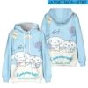 New Anime Sanrio Cinnamoroll Big eared Dog Cinnamon Dog Element Casual Fashion Hooded Sweatshirt The Best 5 - Cinnamoroll Shop