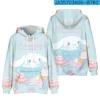 New Anime Sanrio Cinnamoroll Big eared Dog Cinnamon Dog Element Casual Fashion Hooded Sweatshirt The Best 9 - Cinnamoroll Shop