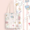 New Sanrio Cinnamoroll Cute Canvas Bag Ins Simple and Large Capacity Student Class Book Tutorial Bag 12 - Cinnamoroll Shop