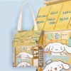 New Sanrio Cinnamoroll Cute Canvas Bag Ins Simple and Large Capacity Student Class Book Tutorial Bag 14 - Cinnamoroll Shop