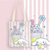 New Sanrio Cinnamoroll Cute Canvas Bag Ins Simple and Large Capacity Student Class Book Tutorial Bag 18 - Cinnamoroll Shop