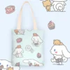 New Sanrio Cinnamoroll Cute Canvas Bag Ins Simple and Large Capacity Student Class Book Tutorial Bag 19 - Cinnamoroll Shop