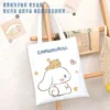 New Sanrio Cinnamoroll Cute Canvas Bag Ins Simple and Large Capacity Student Class Book Tutorial Bag 2 - Cinnamoroll Shop