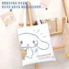 New Sanrio Cinnamoroll Cute Canvas Bag Ins Simple and Large Capacity Student Class Book Tutorial Bag 3 - Cinnamoroll Shop