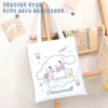 New Sanrio Cinnamoroll Cute Canvas Bag Ins Simple and Large Capacity Student Class Book Tutorial Bag 9 - Cinnamoroll Shop