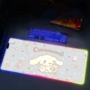 Pc Accessories Cinnamorol Rgb Mouse Pad Mousepad Xxl Backlight Desk Protector Gaming Large Mat Anime Gamer 15 - Cinnamoroll Shop