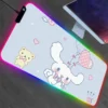 Pc Accessories Cinnamorol Rgb Mouse Pad Mousepad Xxl Backlight Desk Protector Gaming Large Mat Anime Gamer 2 - Cinnamoroll Shop