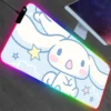 Pc Accessories Cinnamorol Rgb Mouse Pad Mousepad Xxl Backlight Desk Protector Gaming Large Mat Anime Gamer 5 - Cinnamoroll Shop