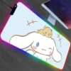 Pc Accessories Cinnamorol Rgb Mouse Pad Mousepad Xxl Backlight Desk Protector Gaming Large Mat Anime Gamer 6 - Cinnamoroll Shop