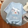 Sanrio Harajuku Summer New Gril Gothic Y2k Top Cinnamoroll Oversized T Shirt Multicolor Graphic T Shirts 1 - Cinnamoroll Shop