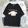 Y2K Sanrio Cinnamoroll T Shirt Hello Kitty Cartoon Cute Print Female Short Sleeved Soft Sister Summer - Cinnamoroll Shop